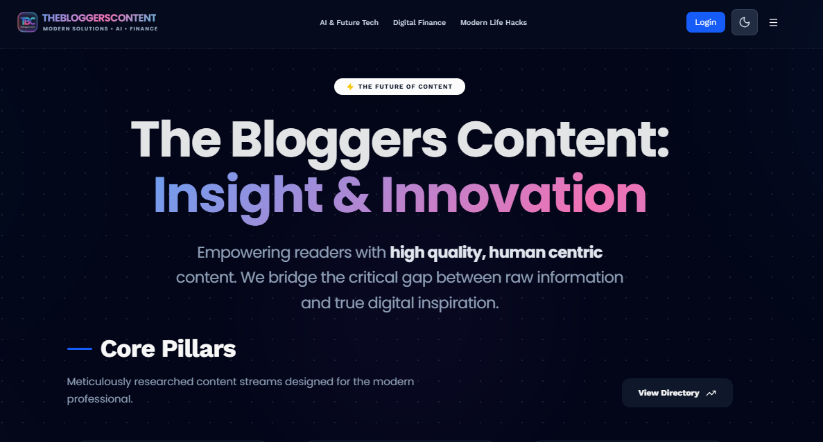 the bloggers content